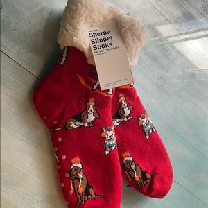 Sherpa slipper socks